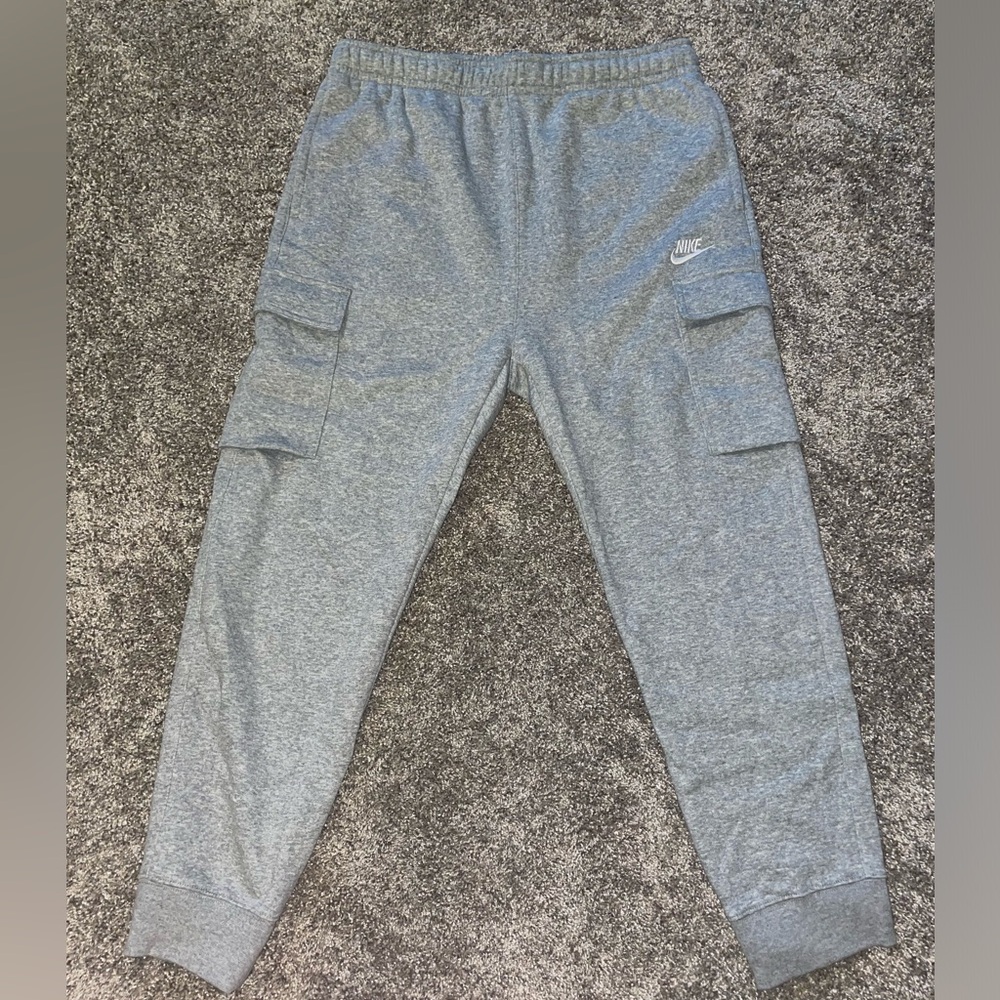 Mens Nike Club Fleece Cargo Joggers L